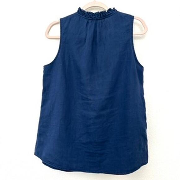 Tommy Bahama Coastalina Linen Pull-Over Top in Navy, Size S Excellent Condition - Picture 4 of 7